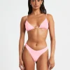 Sale SUBTITLED Classic Trangle Bikini Top In Pink