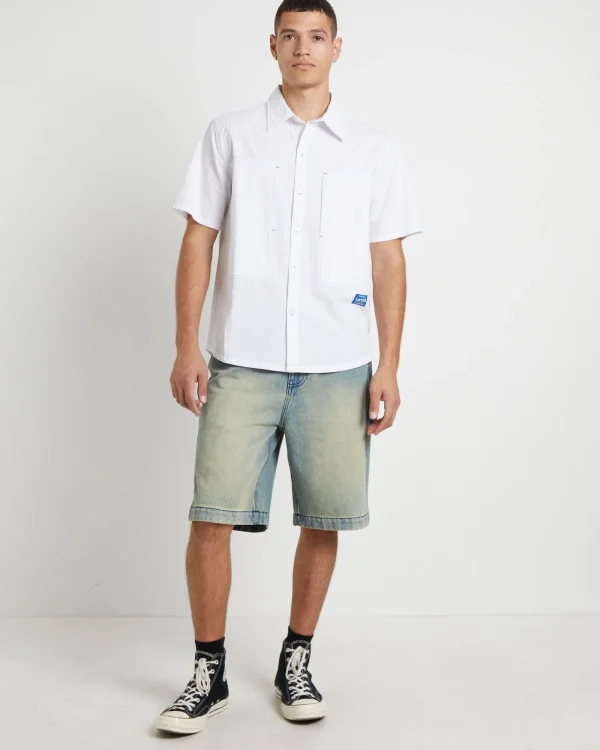 Online LARRIET Cliff Short Sleeve Shirt In White
