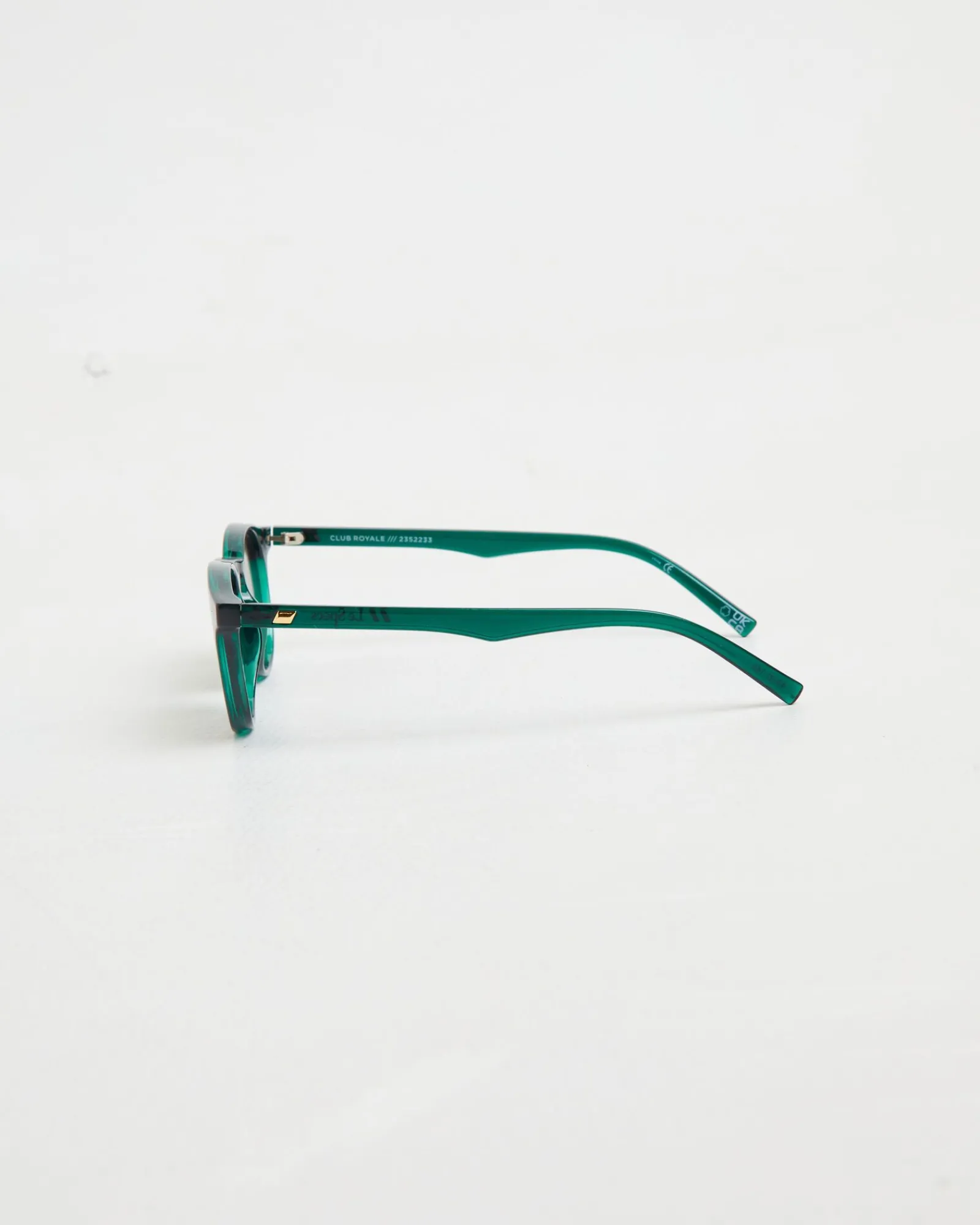 club_royale_sunglasses_in_2.webp Store LE SPECS Club Royale Sunglasses In Bottle Green/ Khaki Mono