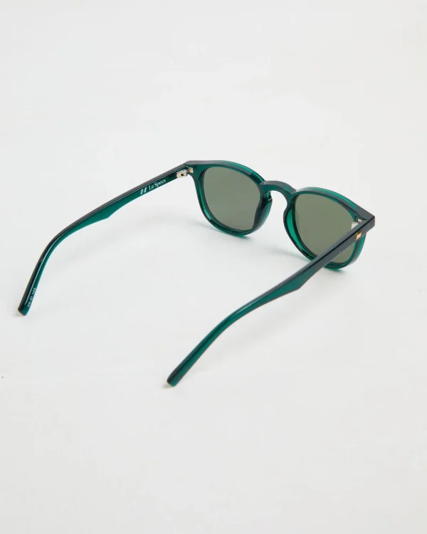 Store LE SPECS Club Royale Sunglasses In Bottle Green/ Khaki Mono