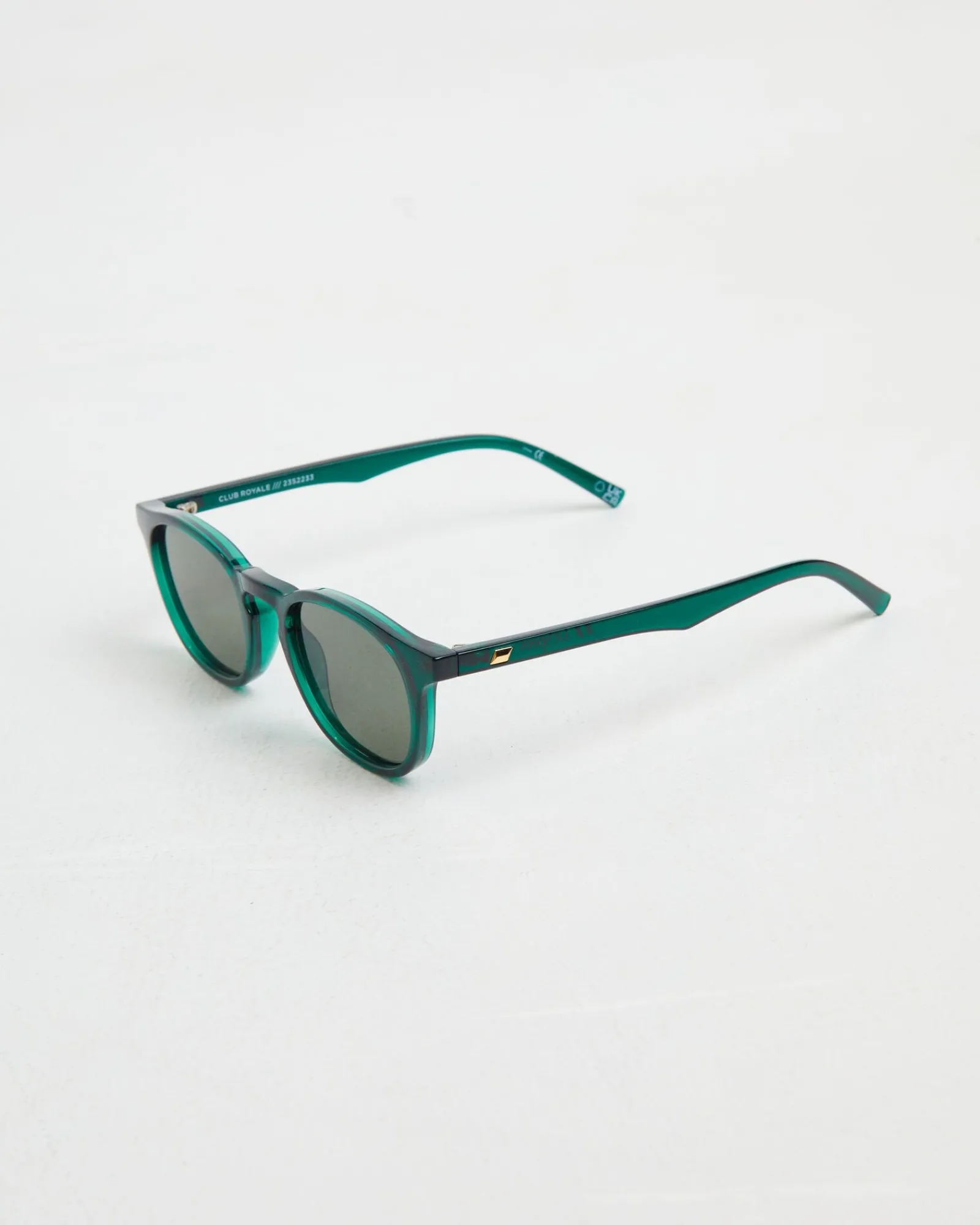 club_royale_sunglasses_in_4.webp Store LE SPECS Club Royale Sunglasses In Bottle Green/ Khaki Mono