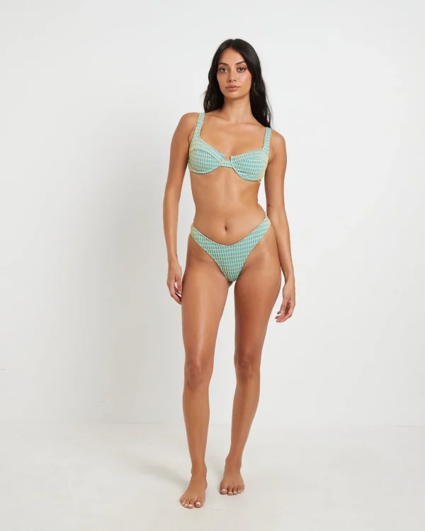 Clearance INSIGHT Clueless Plaid Underwire Bikini Set In Assorted