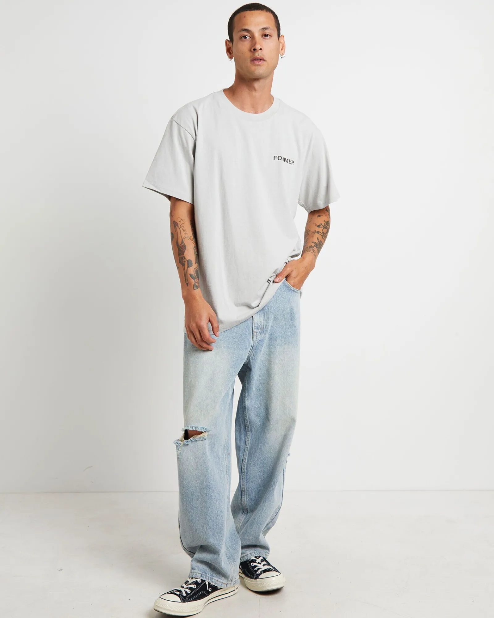 collision_crux_short_slee_2.webp Hot FORMER Collision Crux Short Sleeve T-Shirt In Concrete Grey