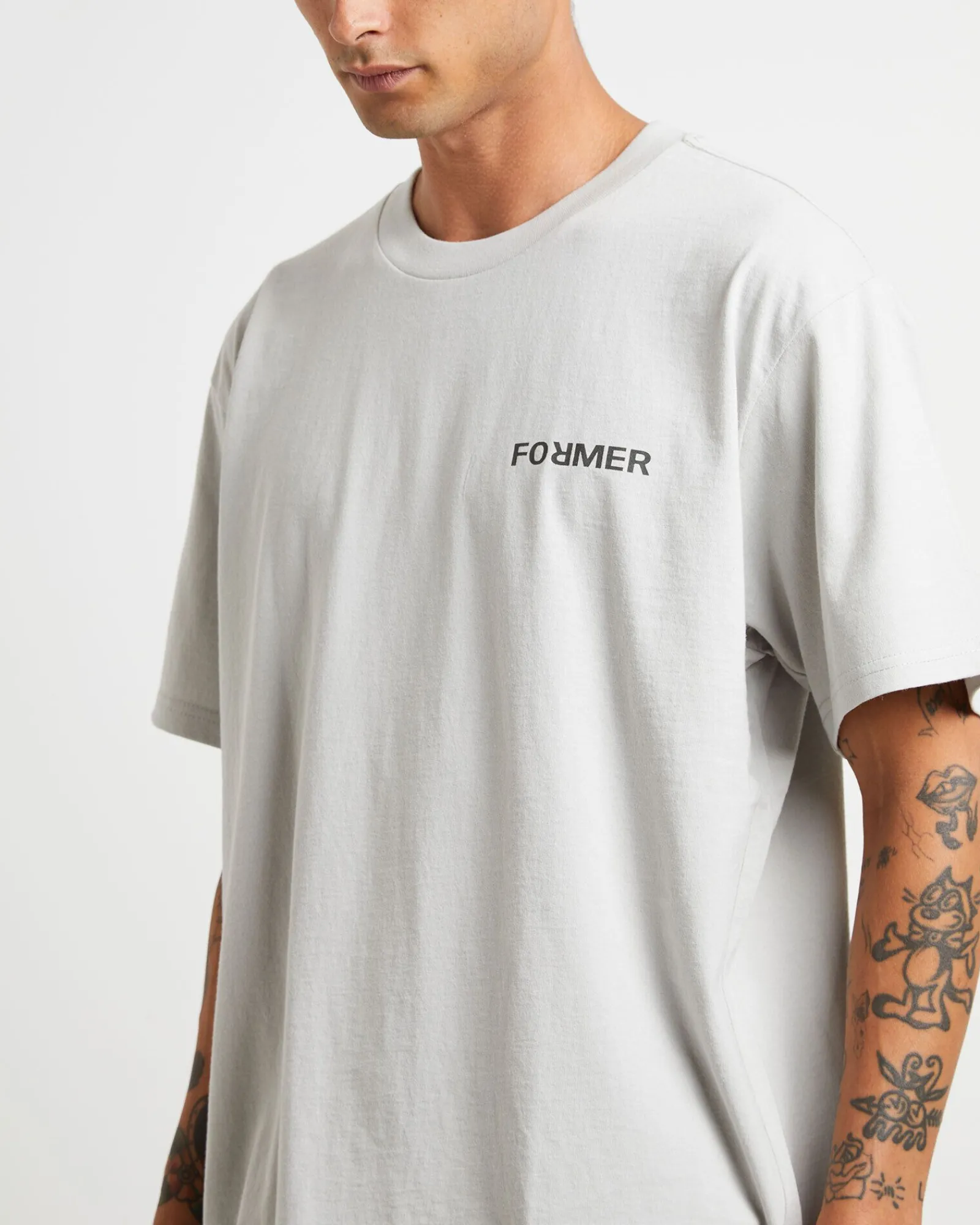 collision_crux_short_slee_4.webp Hot FORMER Collision Crux Short Sleeve T-Shirt In Concrete Grey