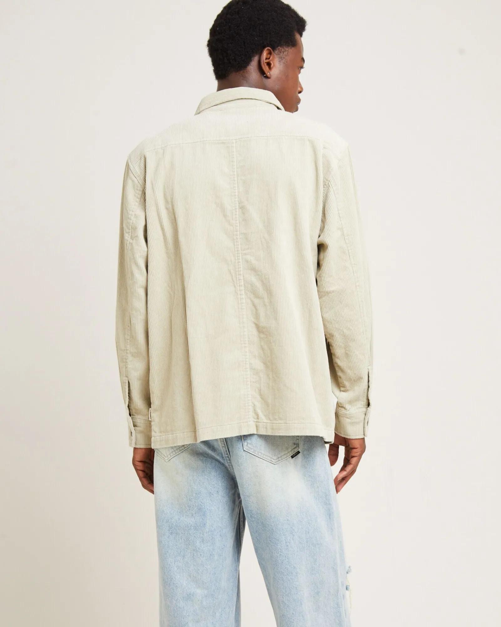 conditions_cord_long_slee_1-1.webp Best Sale INSIGHT Conditions Cord Long Sleeve Overshirt Tan