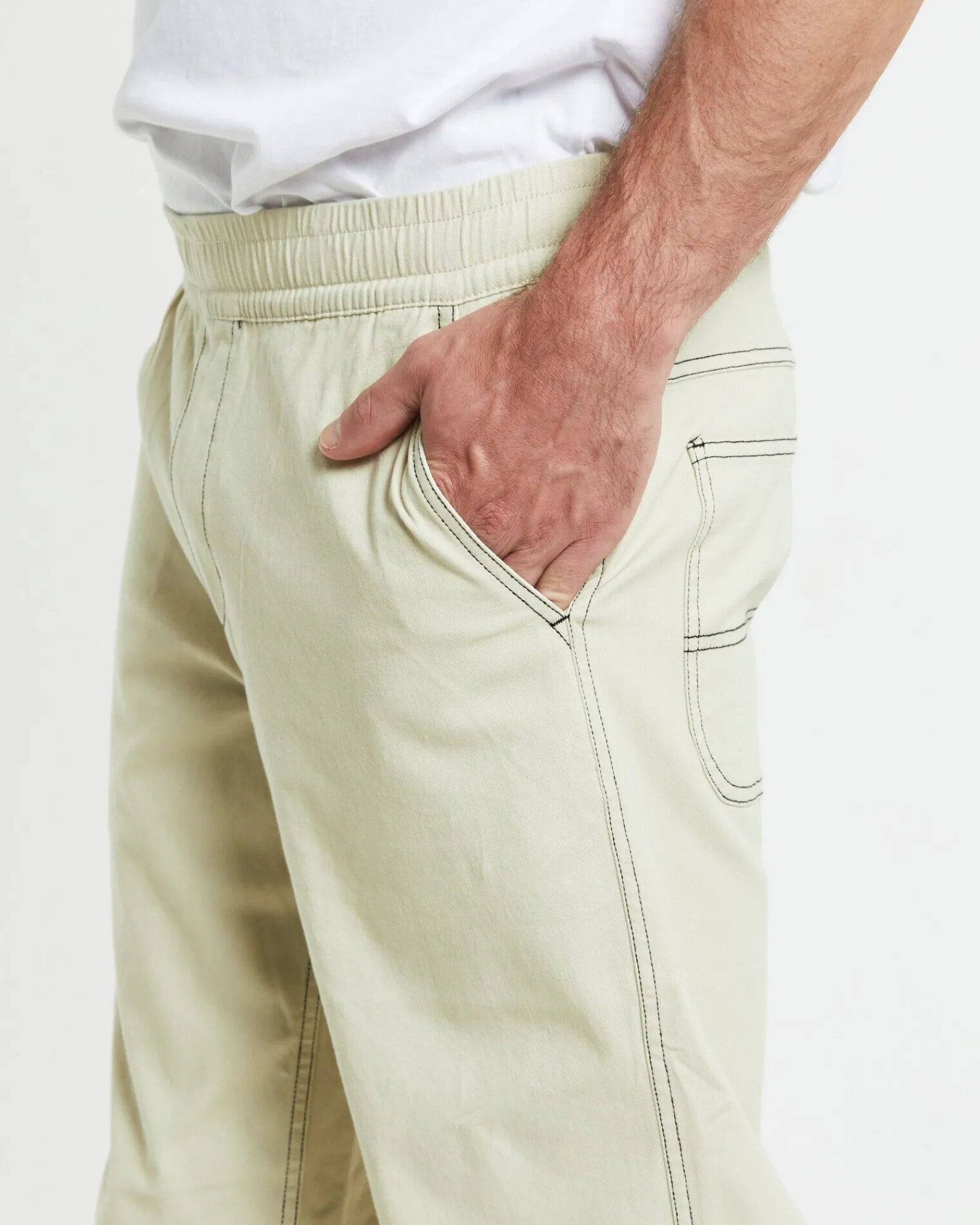 contrast_stitch_pants_cre_5.webp Clearance TAIKAN Contrast Stitch Pants Cream