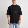 Best Sale STANDARD JEAN CO Copyright Short Sleeve T-Shirt In Black