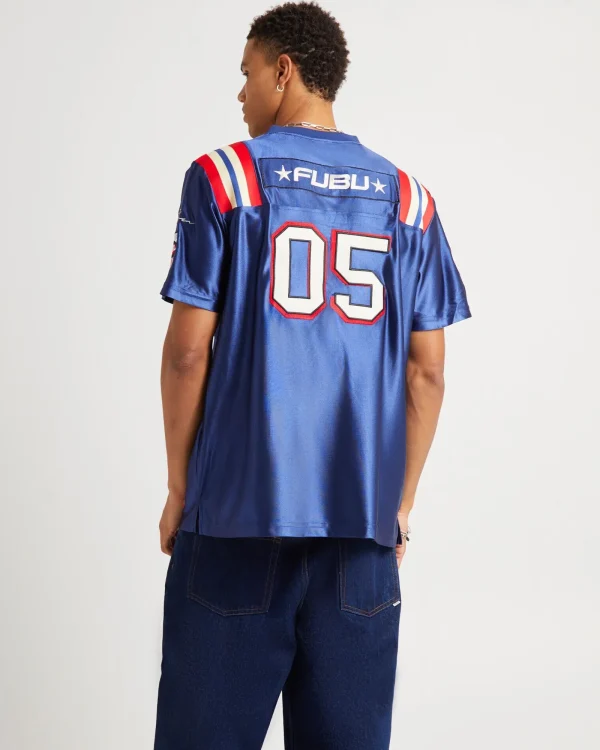 Clearance FUBU Corporate Football Jersey Navy