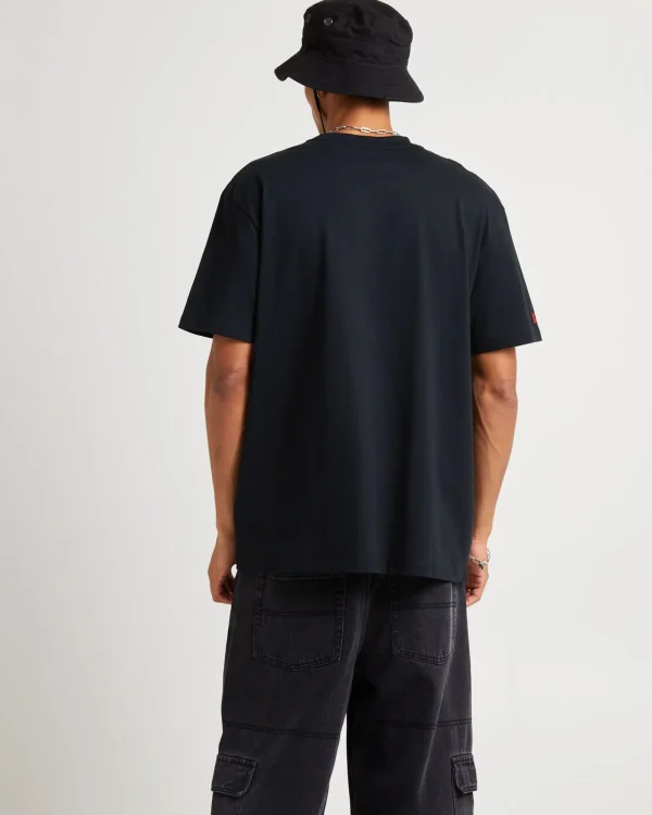Online FUBU Corporate International Short Sleeve T-Shirt Black