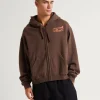 New AFENDS Cosmic Life Recycled Zip Hoodie Coffee