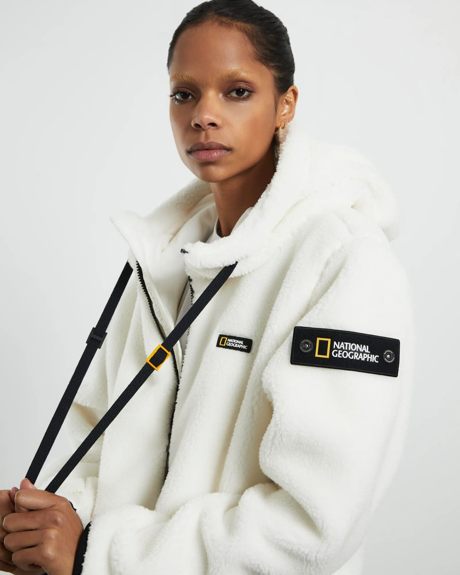 costoni_fleece_hoodie_zip_5.webp Fashion NATIONAL GEOGRAPHIC Costoni Fleece Hoodie Zip-Up Jacket Sugar Swizzle Ivory