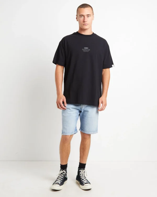 Shop SPENCER PROJECT Court Short Sleeve T-Shirt In Black