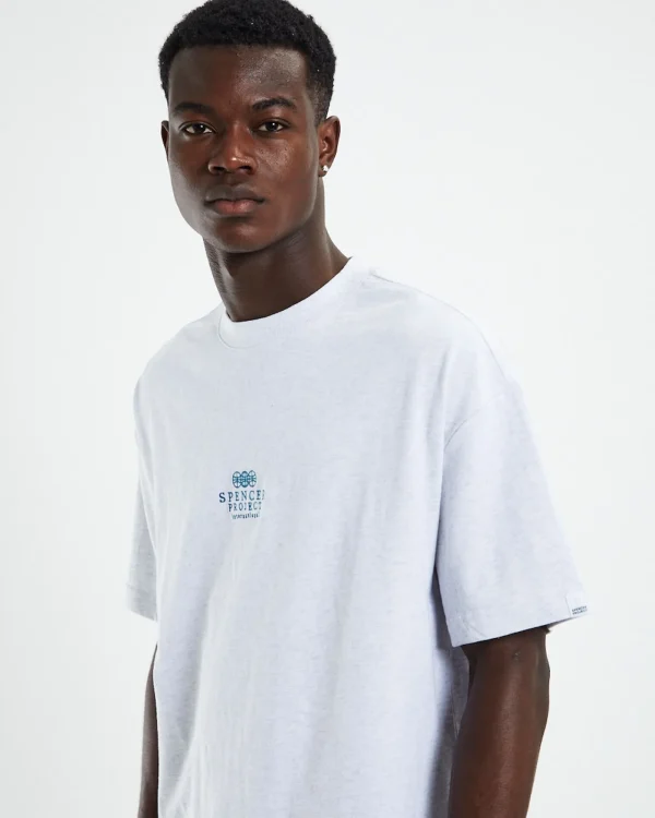 Best SPENCER PROJECT Court Short Sleeve T-Shirt Frost Marle Grey