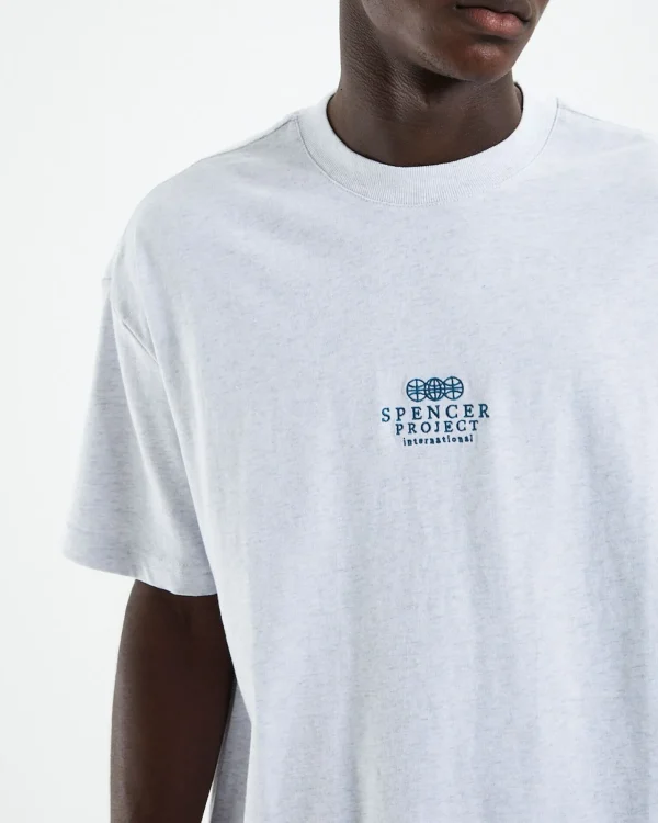 Best SPENCER PROJECT Court Short Sleeve T-Shirt Frost Marle Grey