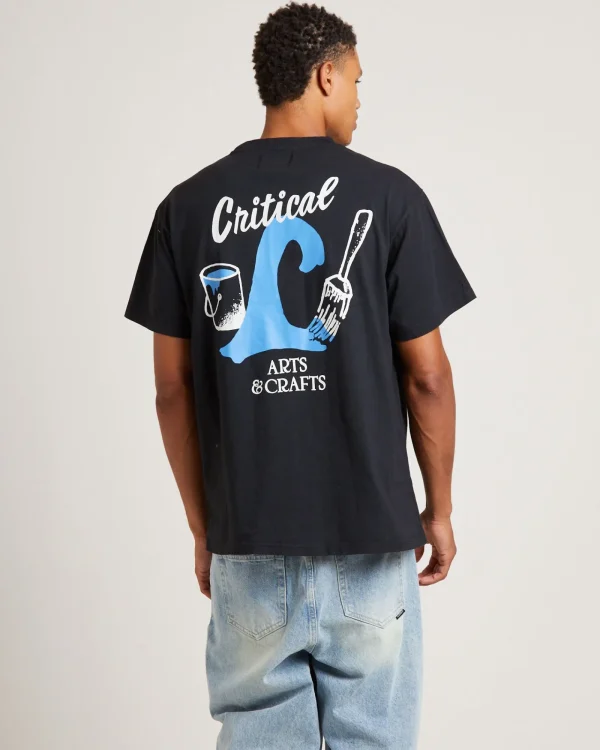 New THE CRITICAL SLIDE SOCIETY Crafty T-Shirt In Vintage Black