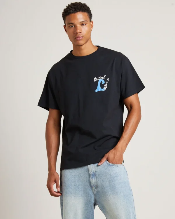 New THE CRITICAL SLIDE SOCIETY Crafty T-Shirt In Vintage Black