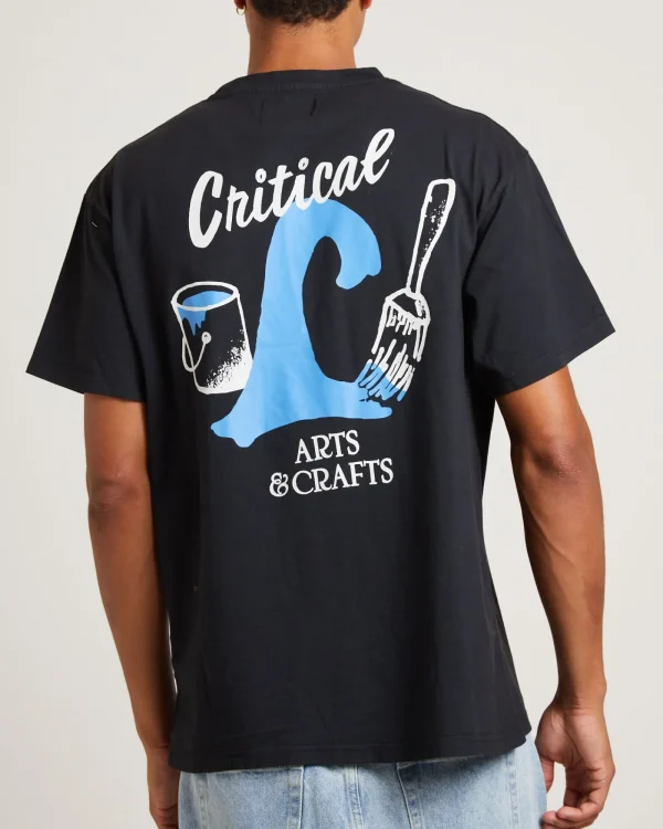 New THE CRITICAL SLIDE SOCIETY Crafty T-Shirt In Vintage Black