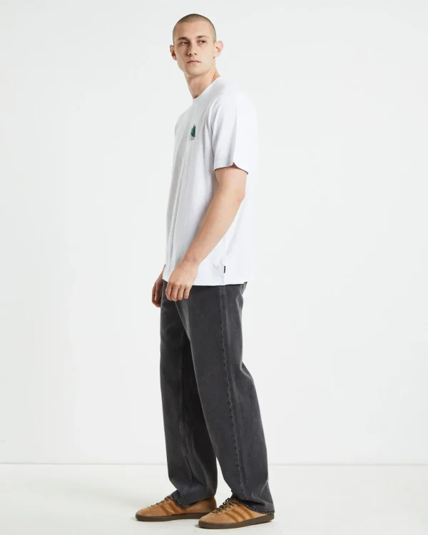Best AFENDS Crops Hemp Retro Fit Short Sleeve T-Shirt White