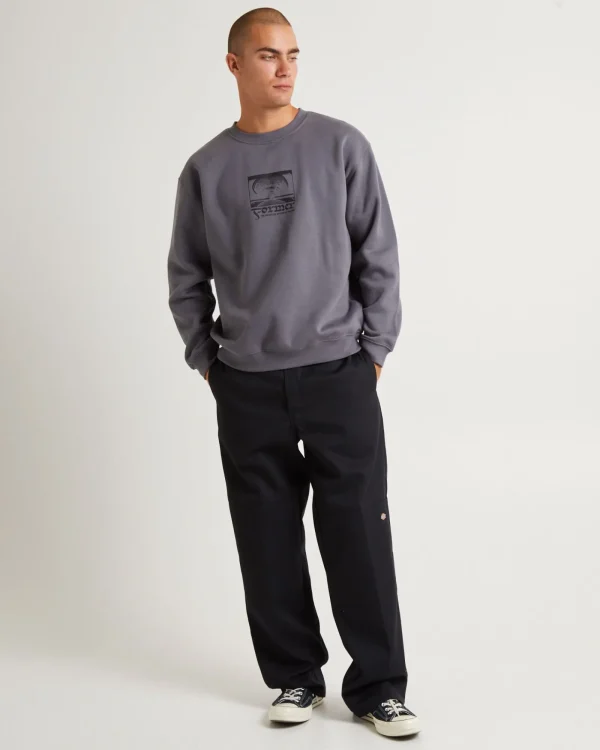 Store FORMER Crux Tribute Crew Jumper Iron Grey