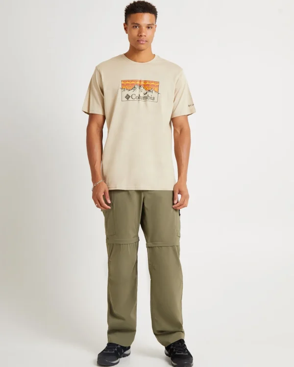 Clearance COLUMBIA Csc Seasonal Logo Tee Ancient Fossil