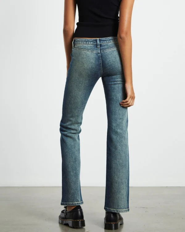 New NEON HART Cyndi Low Rise Boot Cut Jeans Blue