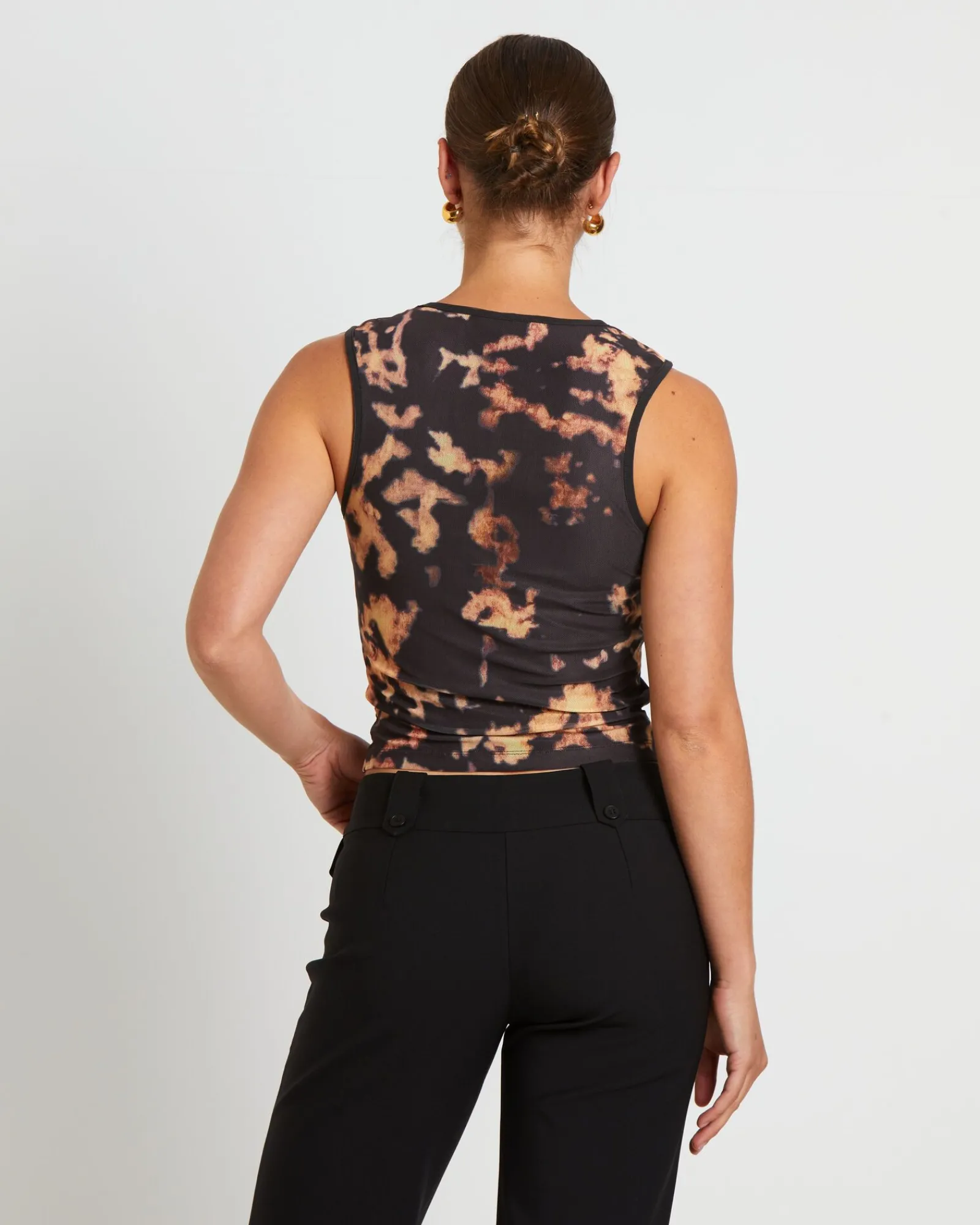 dark_cloud_mesh_cut_off_t_1.webp Shop NEON HART Dark Cloud Mesh Cut Off Tank Top In Brown