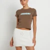 Sale INSIGHT Dazed & Confused Baby Tee In Chocolate