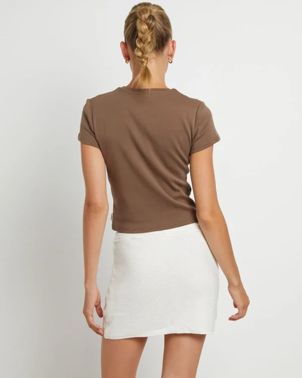 Sale INSIGHT Dazed & Confused Baby Tee In Chocolate