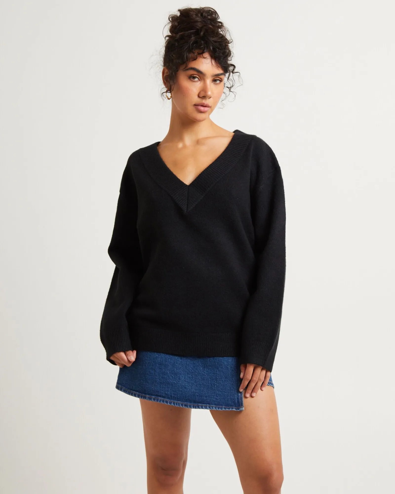 deep_v_neck_slouchy_jumpe_0-1.webp Sale SUBTITLED Deep V Neck Slouchy Jumper