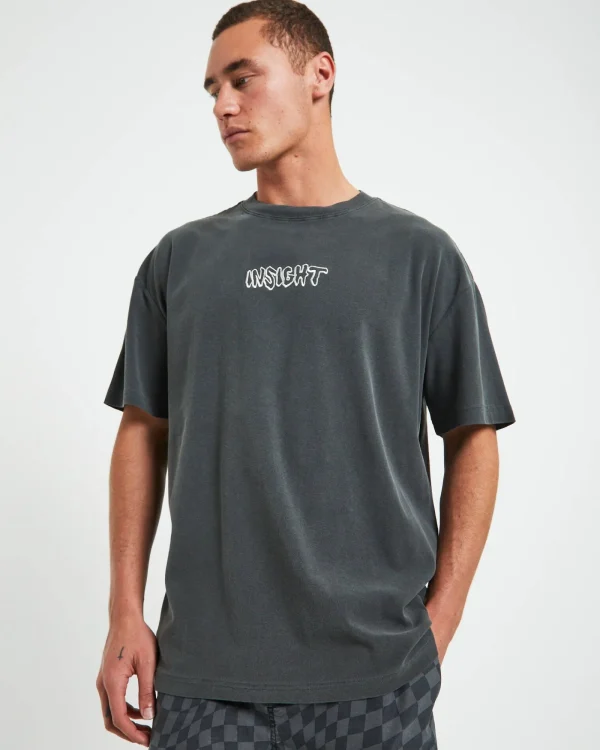 Fashion INSIGHT Dive Short Sleeve T-Shirt In Black