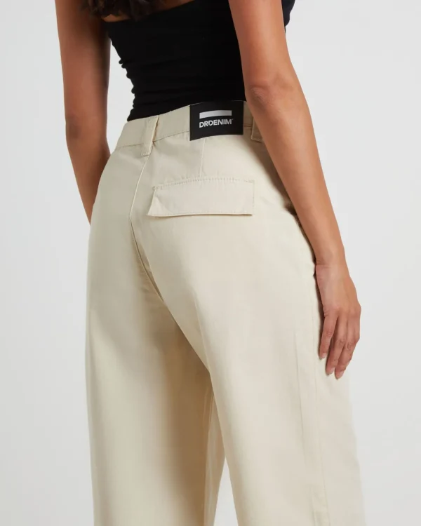 Shop DR DENIM Donna Cargo Pant In Bone Ripstop
