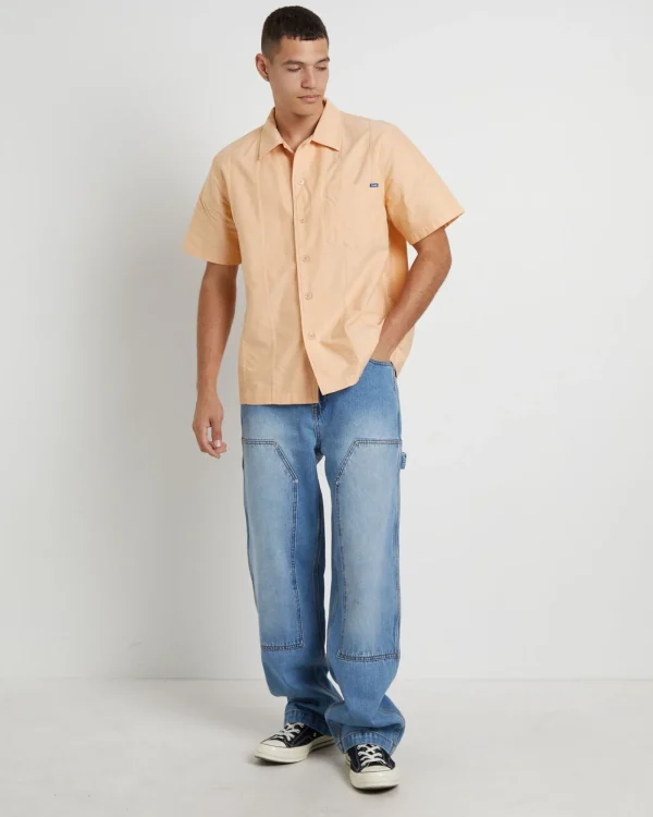 Cheap LARRIET Double Knee Carpenter Pants In Vintage Wash