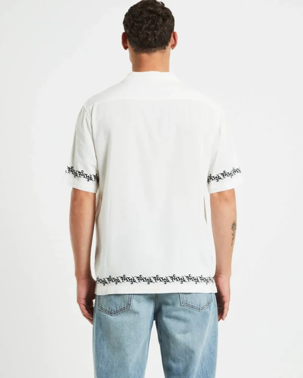 Outlet INSIGHT Draco Short Sleeve Resort Shirt In White