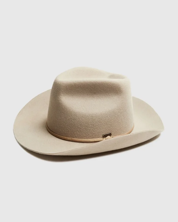 Shop BRIXTON Duke Cowboy Hat Timber Wolf