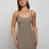 Best Sale GENERAL PANTS CO. BASICS Easy A-Line Mini Dress In Brown