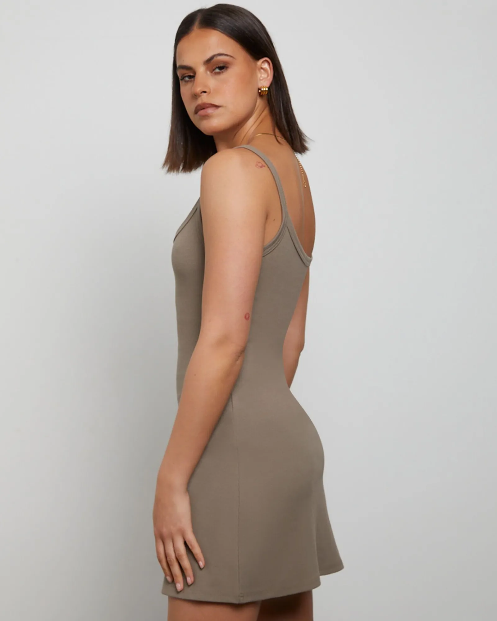 easy_aline_mini_dress_in__3-1.webp Best Sale GENERAL PANTS CO. BASICS Easy A-Line Mini Dress In Brown