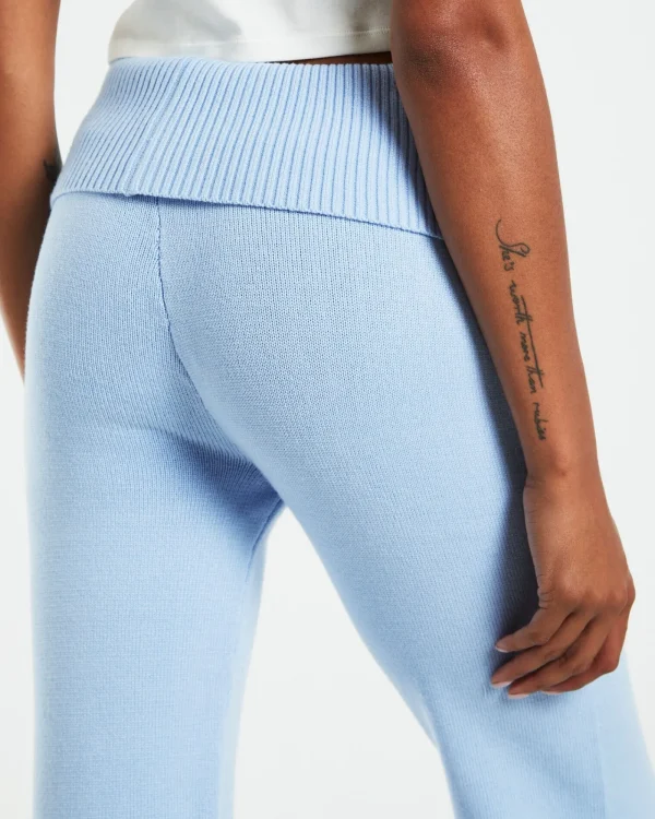 Clearance INSIGHT Effie Low Rise Knit Pants Blue