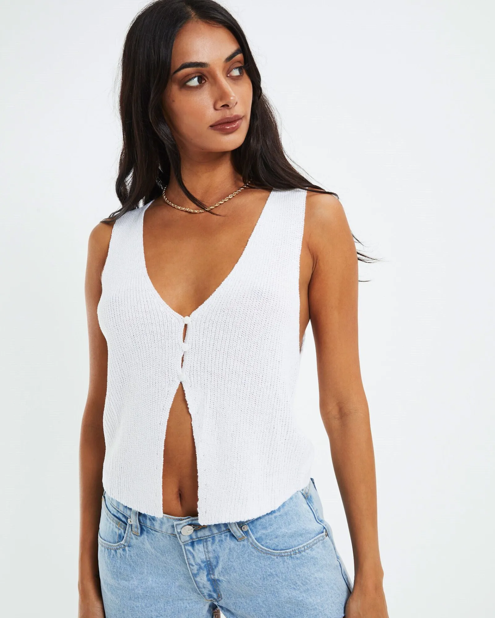 elena_knit_rib_vest_white_0.webp New SUBTITLED Elena Knit Rib Vest White