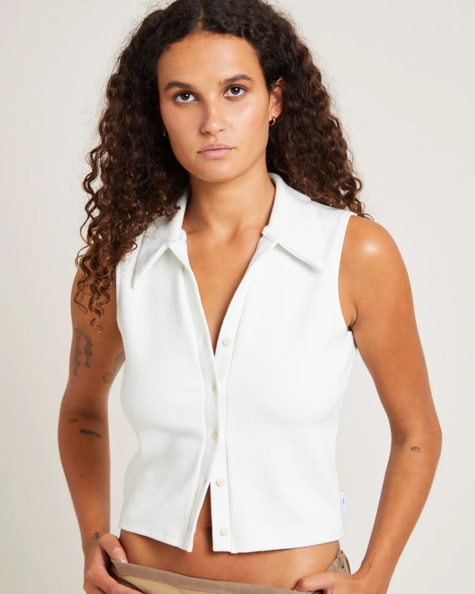eliza_organic_rib_sleevel_4.webp Online AFENDS Eliza Organic Rib Sleeveless Shirt White