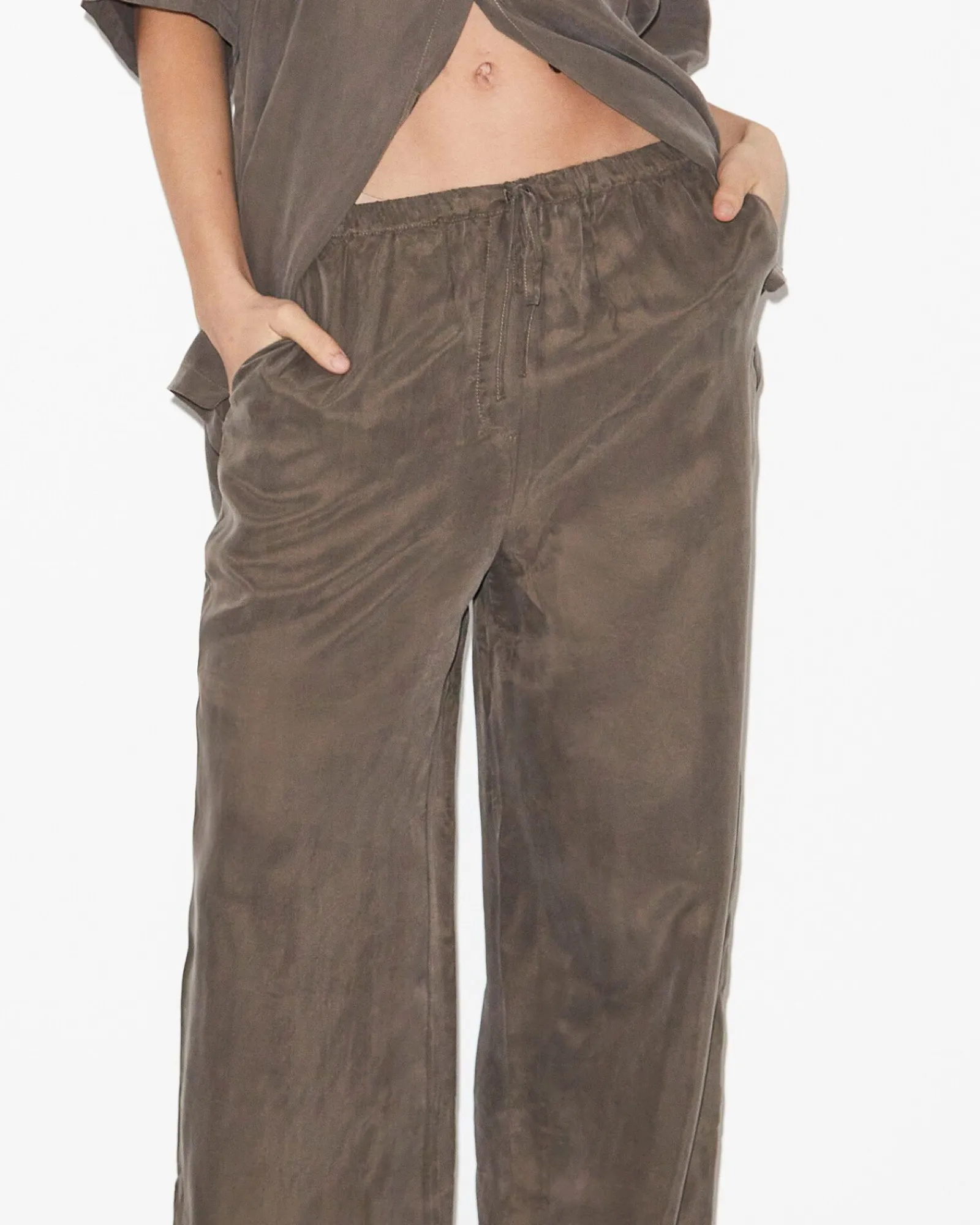 ember_silky_jacquard_pj_p_5.webp Discount STUDIO Ember Silky Jacquard Pj Pants In Coffee Brown