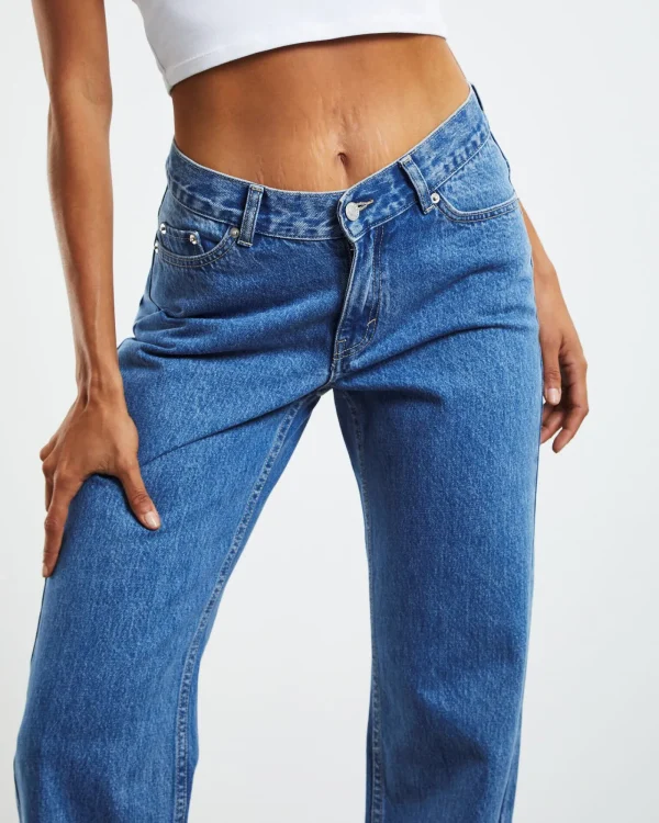 Outlet NEON HART Emmy Low Rise V-Waist Straight Jeans Bright Blue