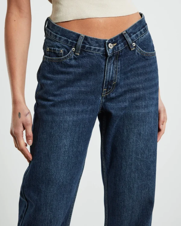Discount NEON HART Emmy V Waist Straight Jeans In Y2K Blue