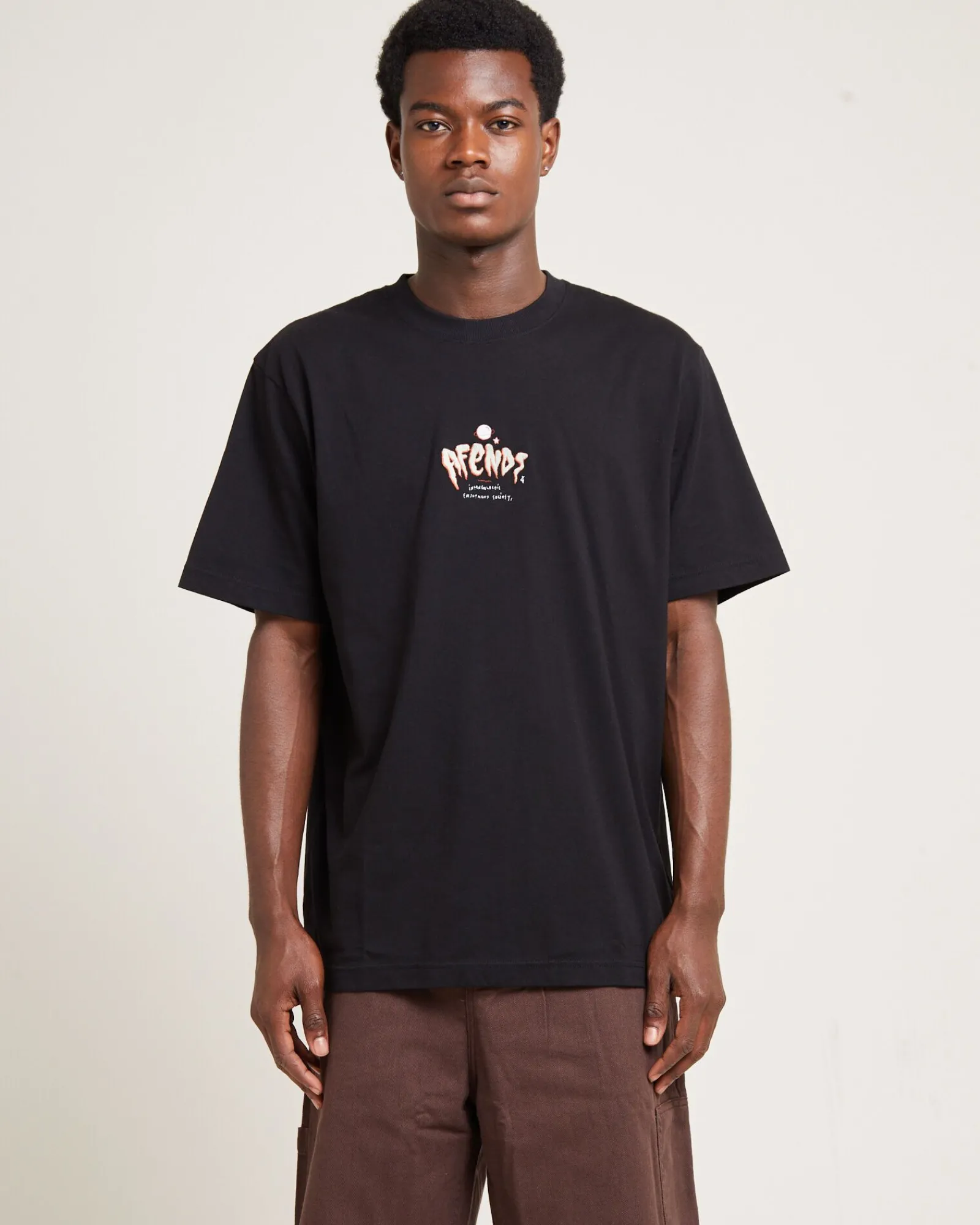 enjoyment_recycled_retro__0.webp Store AFENDS Enjoyment Recycled Retro Fit Short Sleeve T-Shirt Black
