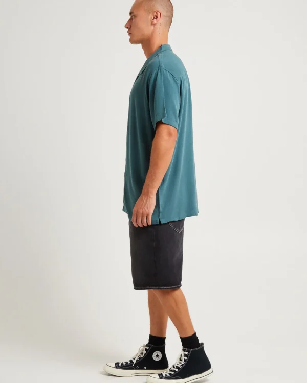 Best Sale THE CRITICAL SLIDE SOCIETY Ernie Resort Short Sleeve Shirt Green
