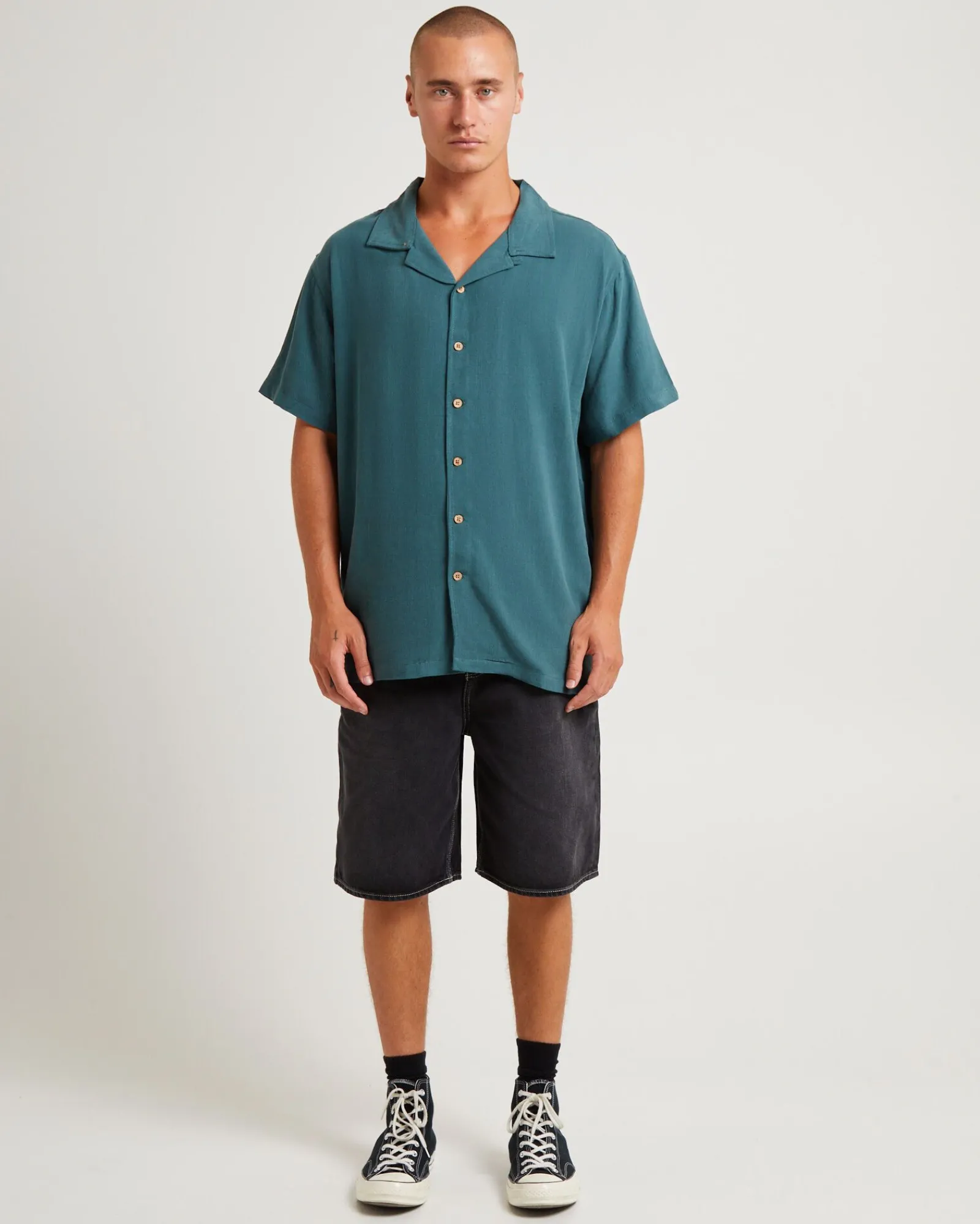 ernie_resort_short_sleeve_3.webp Best Sale THE CRITICAL SLIDE SOCIETY Ernie Resort Short Sleeve Shirt Green