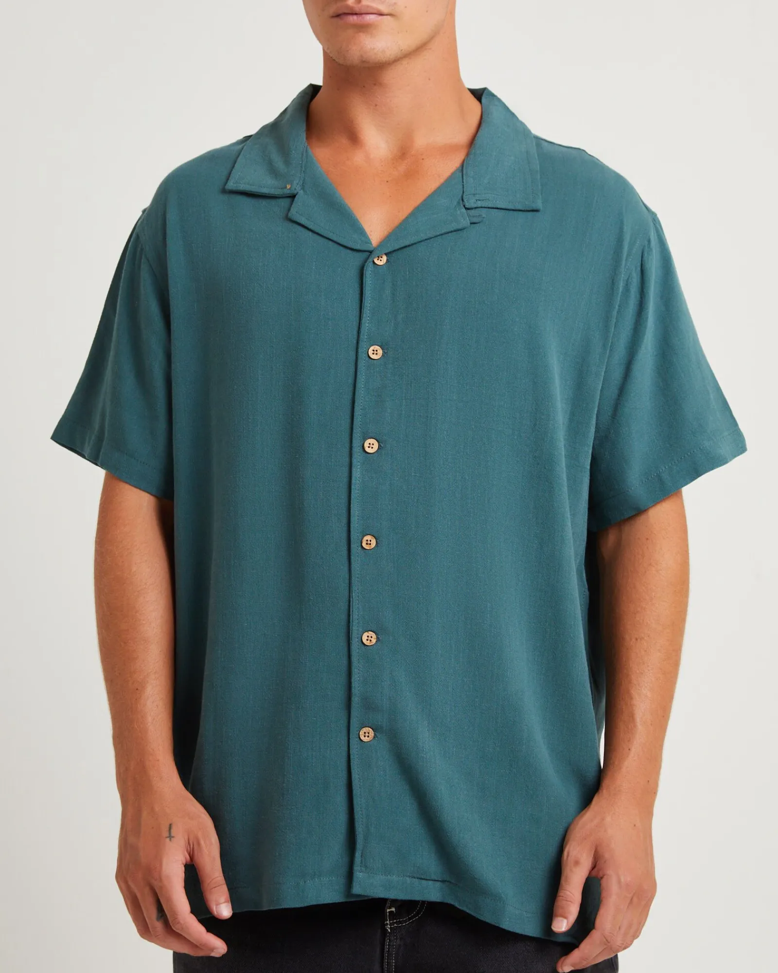 ernie_resort_short_sleeve_4.webp Best Sale THE CRITICAL SLIDE SOCIETY Ernie Resort Short Sleeve Shirt Green