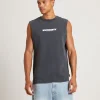 Online INSIGHT Establish Muscle Tank Tee In Vintage Black