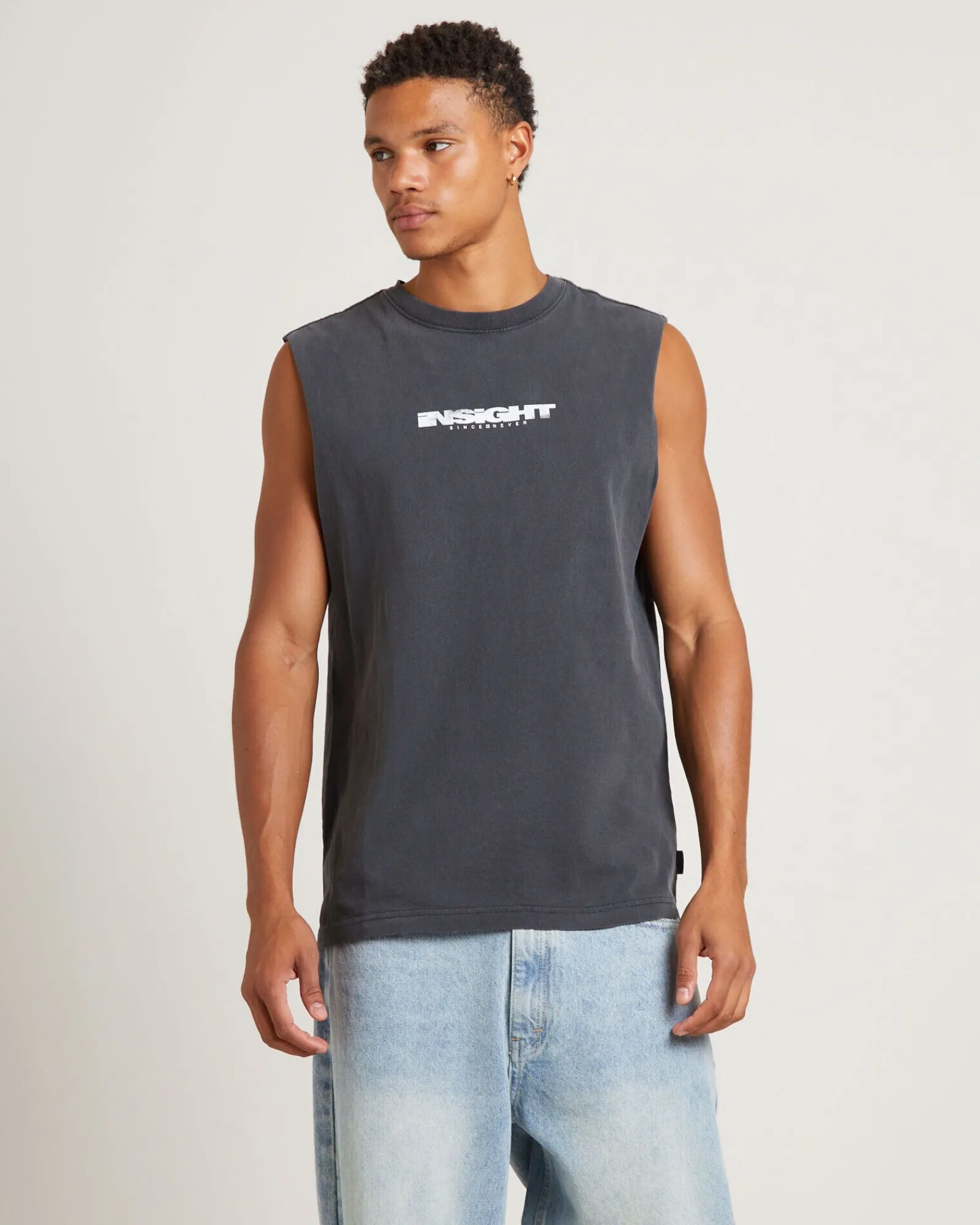 establish_muscle_tank_tee_0.webp Online INSIGHT Establish Muscle Tank Tee In Vintage Black