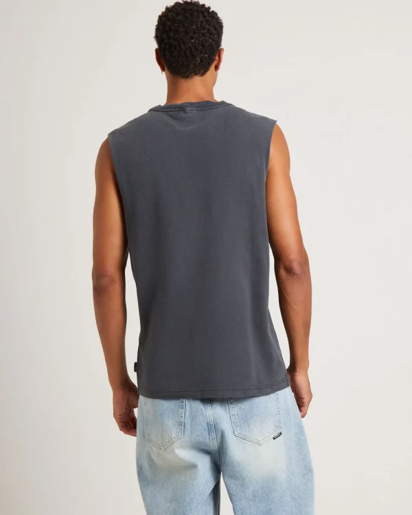 Online INSIGHT Establish Muscle Tank Tee In Vintage Black