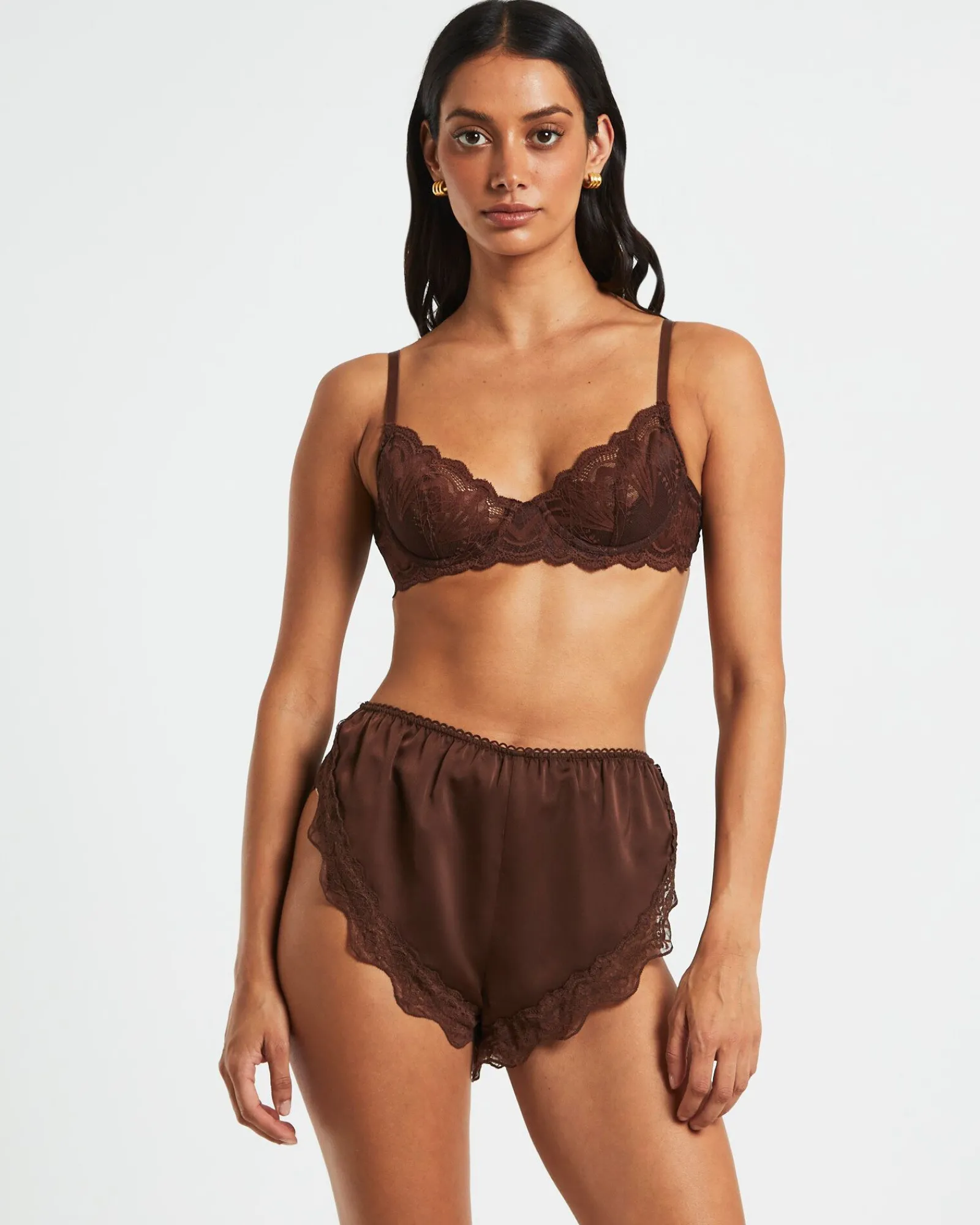 exie_cheeky_runner_silky__3.webp New LOVE NOTES Exie Cheeky Runner Silky Shorts In Chocolate Brown